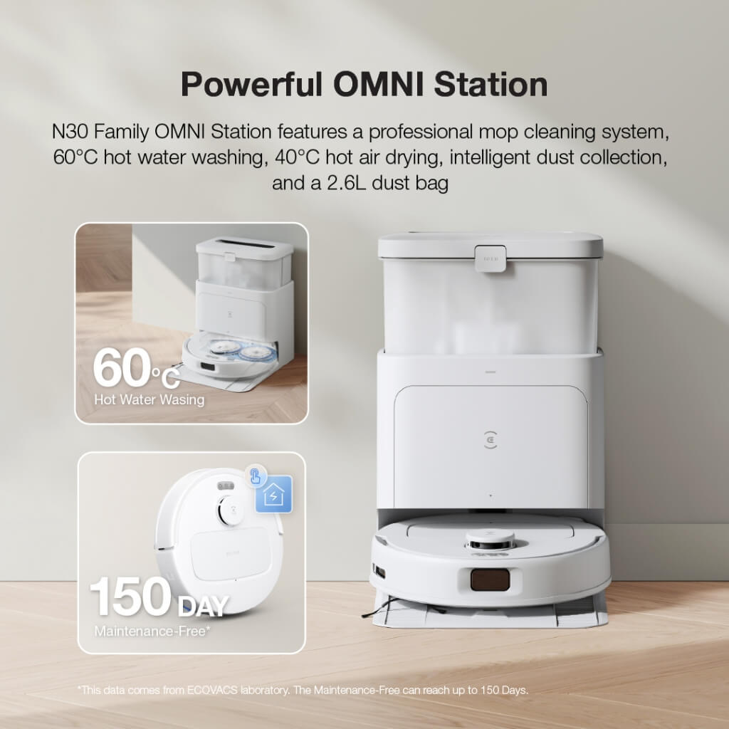 ECOVACS Deebot N30 Pro Omni Robot Vacuum - Image 7