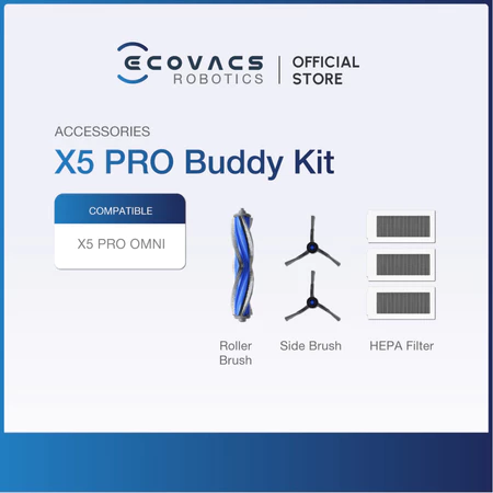 ECOVACS Deebot X5 PRO OMNI Series - Accessories Kit, Mop Pads & Dustbag
