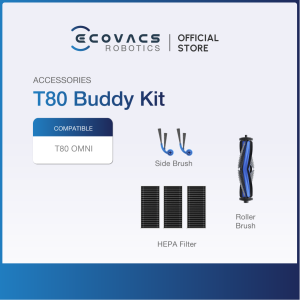 ECOVACS Deebot T80 Omni Accessories Listing - Accs Kit, Dustbag, Roller Mop