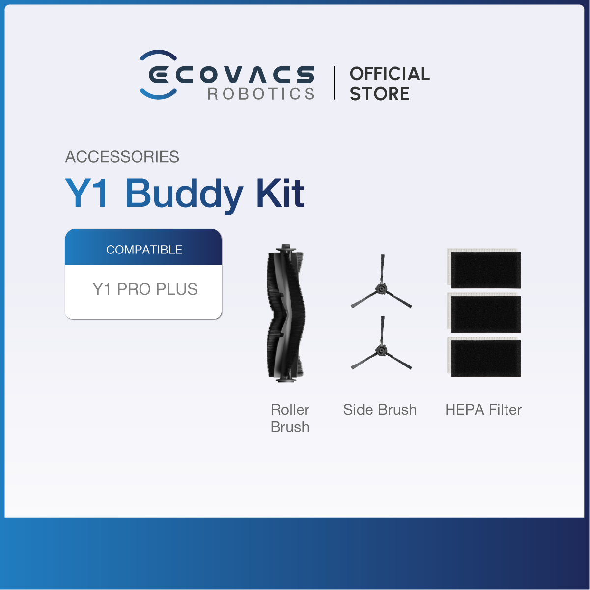 ECOVACS YEEDI Y1 Pro/Y1 Pro Plus Accessories Listing - Accessories Kit, Mop Pads, & Dustbag