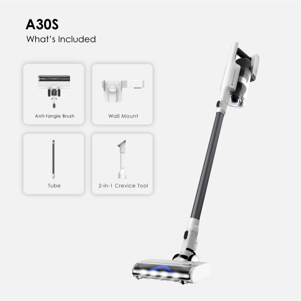 Tineco A30S Cordless Stick Vacuum Cleaner | 160W Suction | 60 Mins Runtime | 1L Large Dustbin | ZeroTangle - Image 7