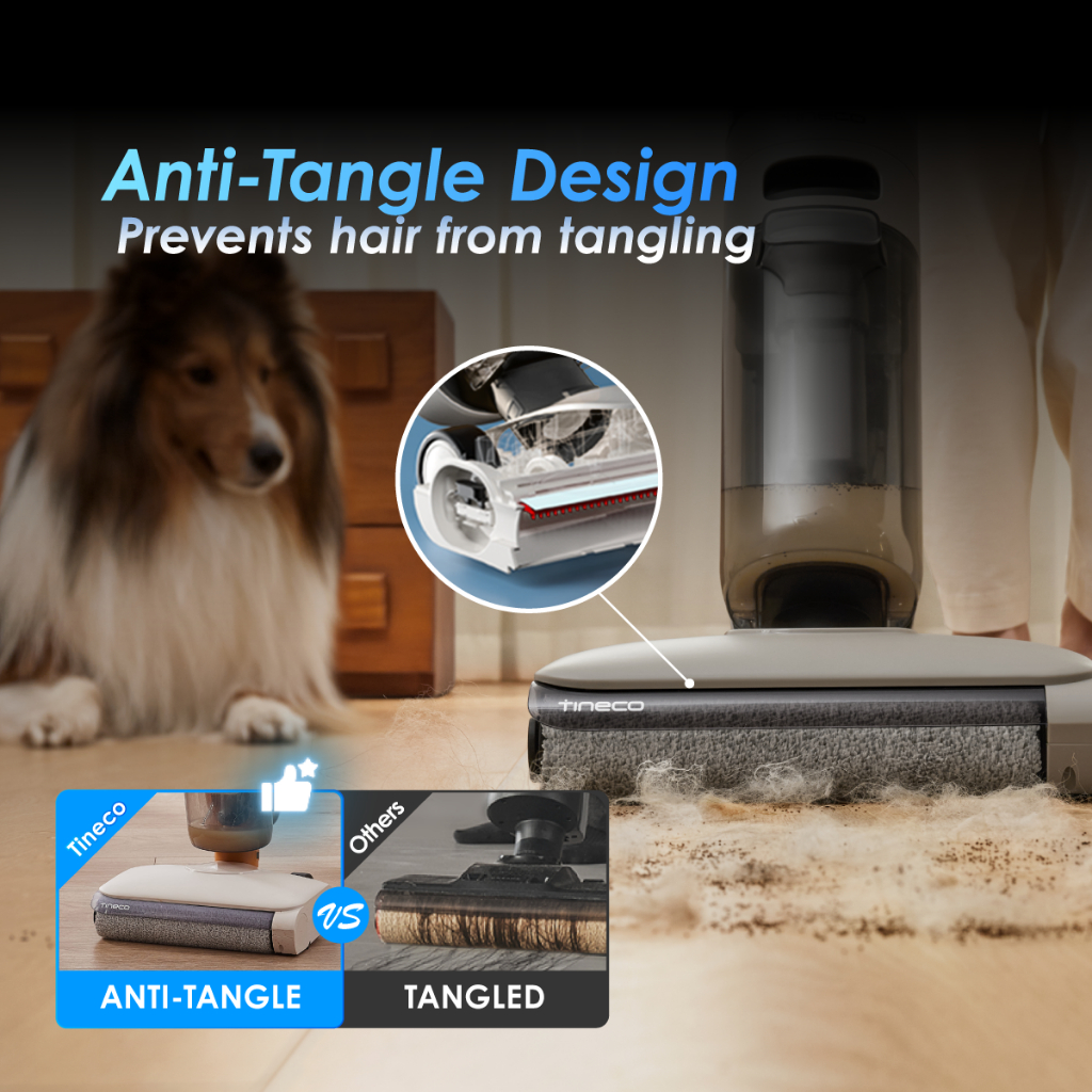 Tineco iFloor Y2 Cordless Wet Dry Vacuum Cleaner | 20kPa Suction | Anti-Tangle - Image 7