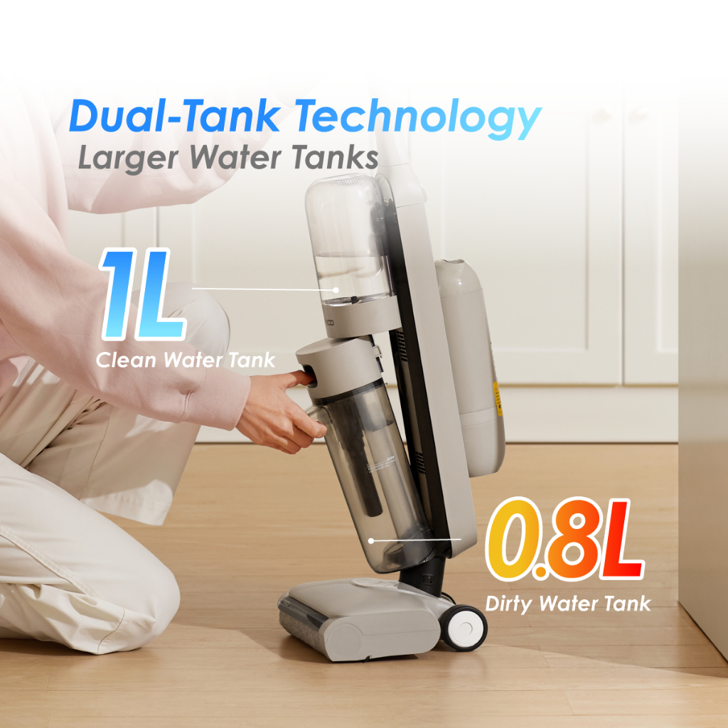 Tineco iFloor Y2 Cordless Wet Dry Vacuum Cleaner | 20kPa Suction | Anti-Tangle - Image 5