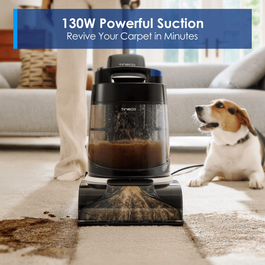 Tineco Carpet One Cruiser Smart Carpet Cleaner | 130W Suction | 75°C DualCore PowerDry | FlashDry Self Cleaning - Image 5