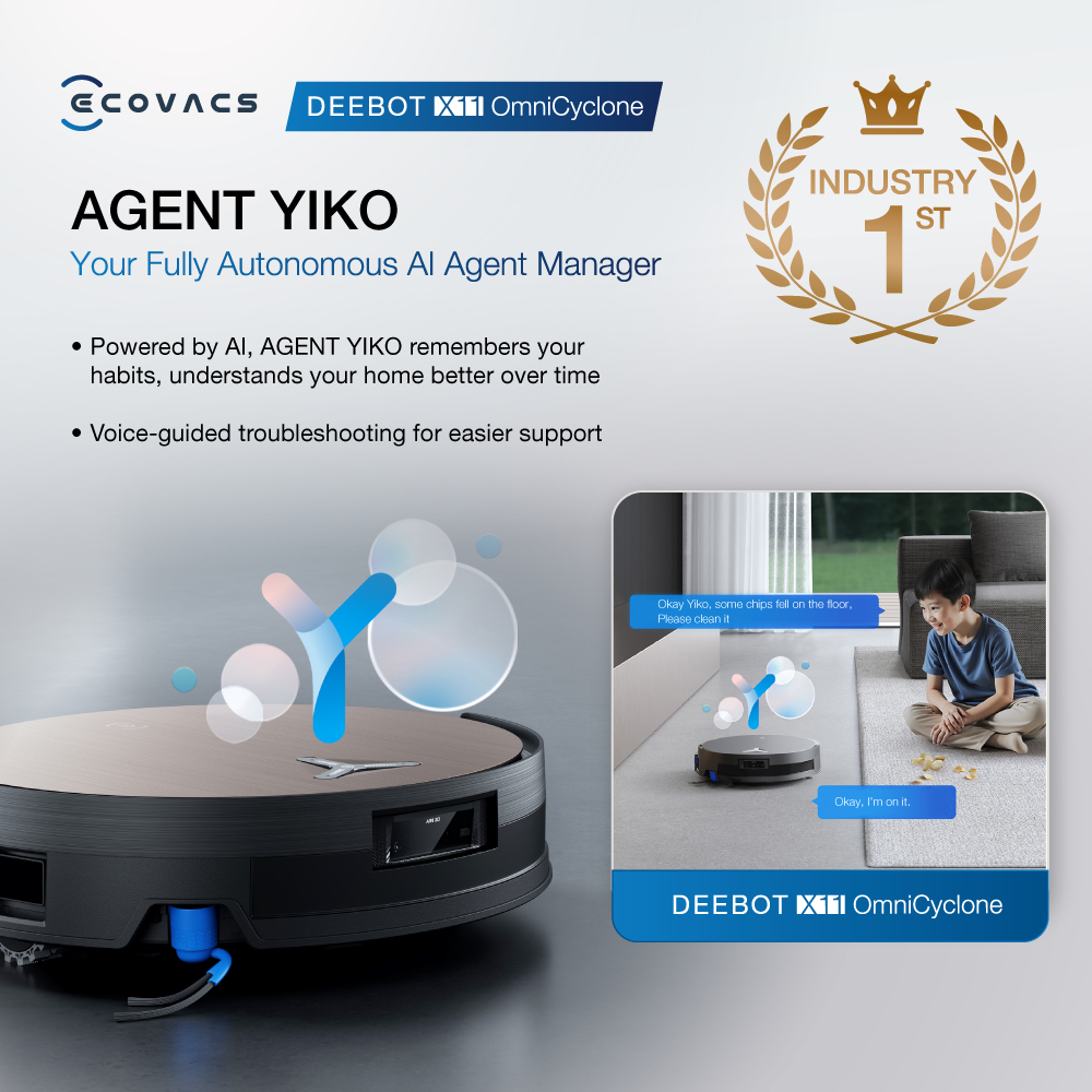 ECOVACS Deebot X11 OmniCyclone Floor Washing Robot Vacuum - Image 5