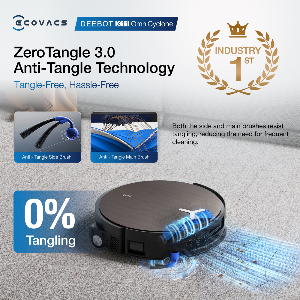ECOVACS Deebot X11 OmniCyclone Floor Washing Robot Vacuum - Image 7