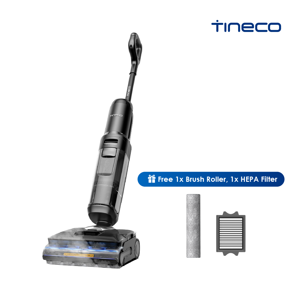 Tineco Floor One S7 Stretch Steam Smart Floor Washer Vacuum Cleaner | 22kPa Suction | 80mins Runtime | 85°C Hot-Air Self Clean | 160°C HyperSteam