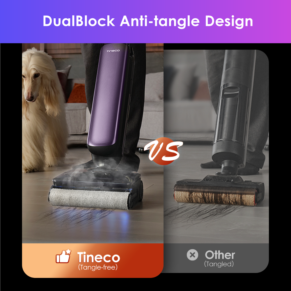 Tineco Floor One S9 Artist Steam Pro Lay-flat Wet Dry Vacuum Cleaner | 160°C HyperSteam | 90 mins Runtime | 25kPa Suction - Image 8