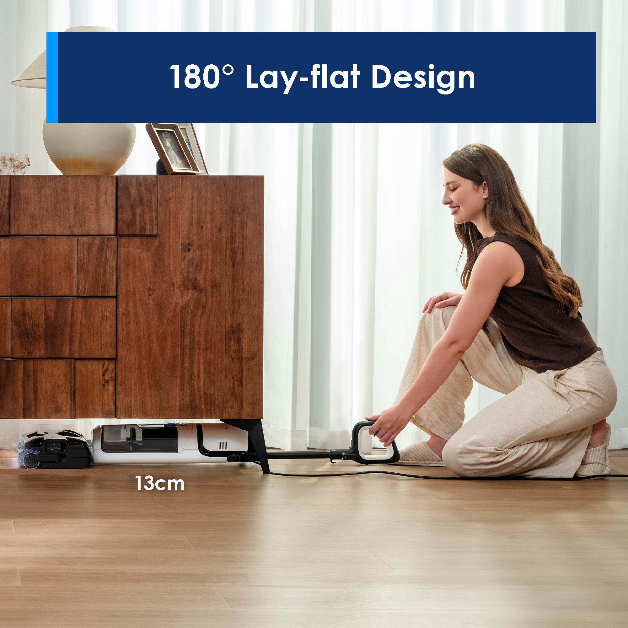 Tineco Floor One S6 Stretch Steam Smart Floor Washer Vacuum Cleaner | 22kPa Suction | 160°C HyperSteam | Corded - Image 9