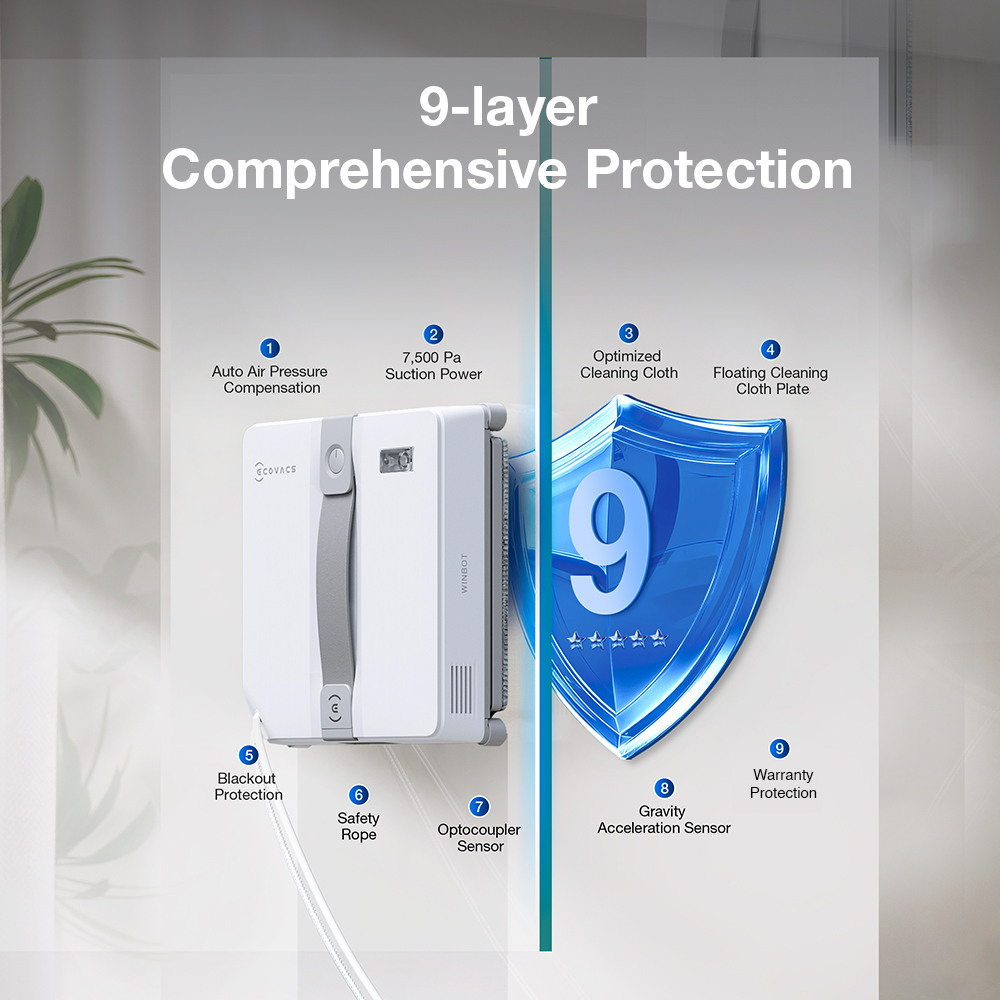 ECOVACS Winbot Mini Window Robot Vacuum - Image 7
