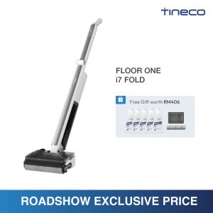 【ROADSHOW EXCLUSIVE】Tineco Floor One i7 Fold Wet Dry Vacuum Cleaner Washer | 22kPa | 50min Runtime | 85°C Hot-Air Self Clean