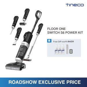 【ROADSHOW EXCLUSIVE】Tineco Floor One Switch S6 Power Kit Smart 5-in-1 Multi-Function Wet Dry Floor Washer Vacuum Cleaner | 20kPa Suction