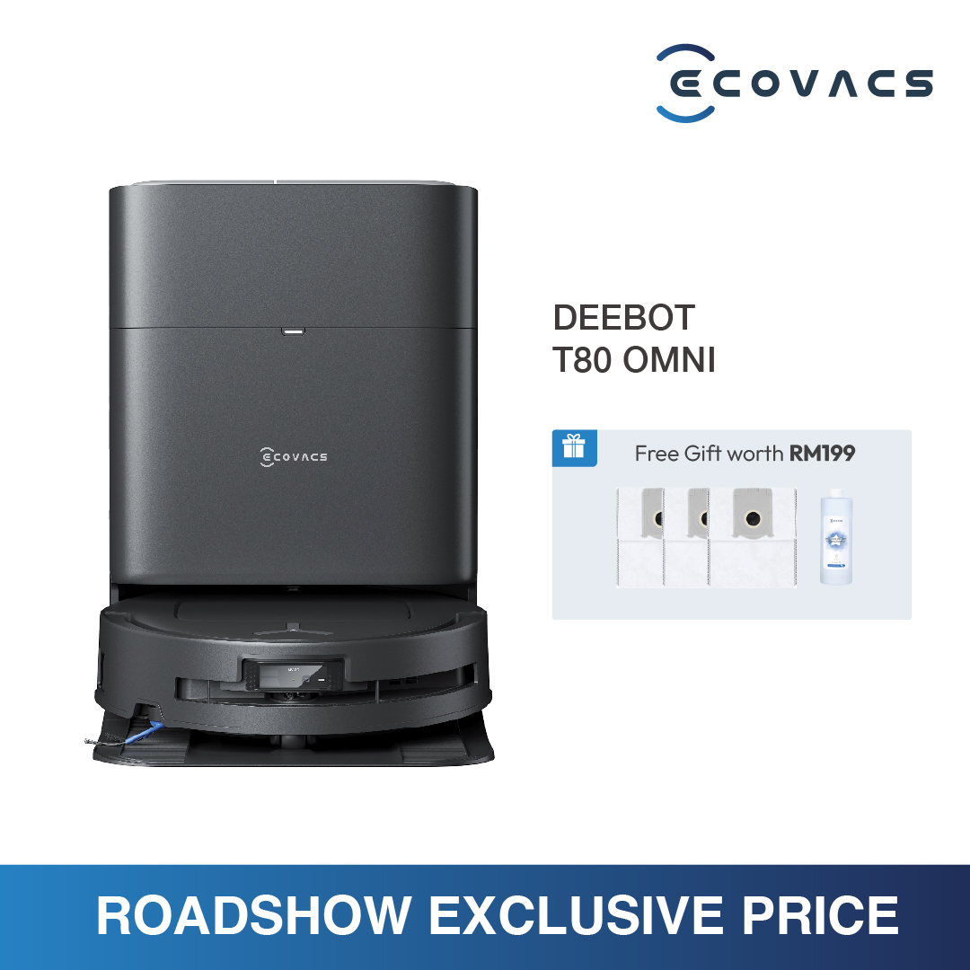 【ROADSHOW EXCLUSIVE】ECOVACS Deebot T80 Omni Floor Washing Robot Vacuum