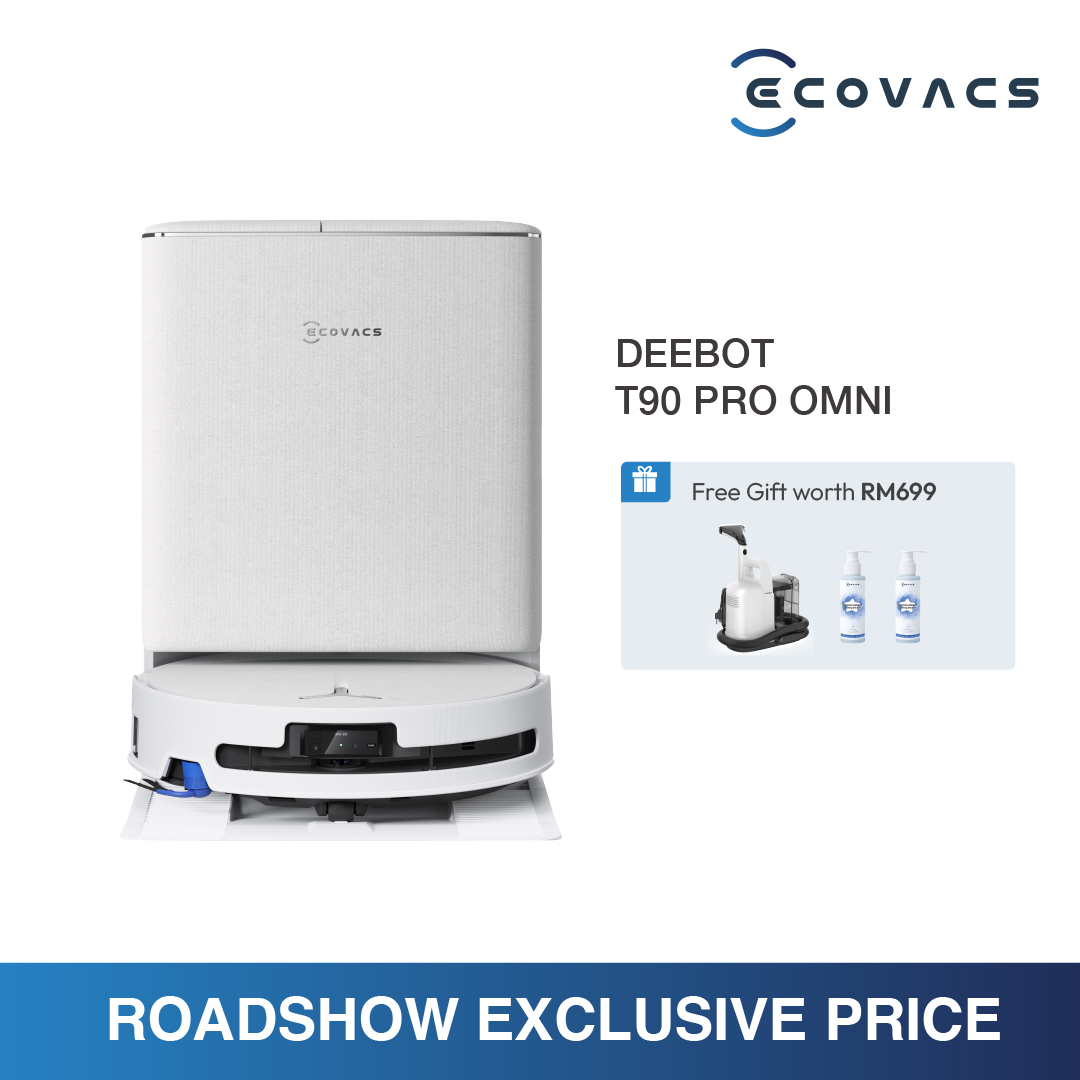 【ROADSHOW EXCLUSIVE】ECOVACS Deebot T90 Pro Omni Floor Washing Robot Vacuum