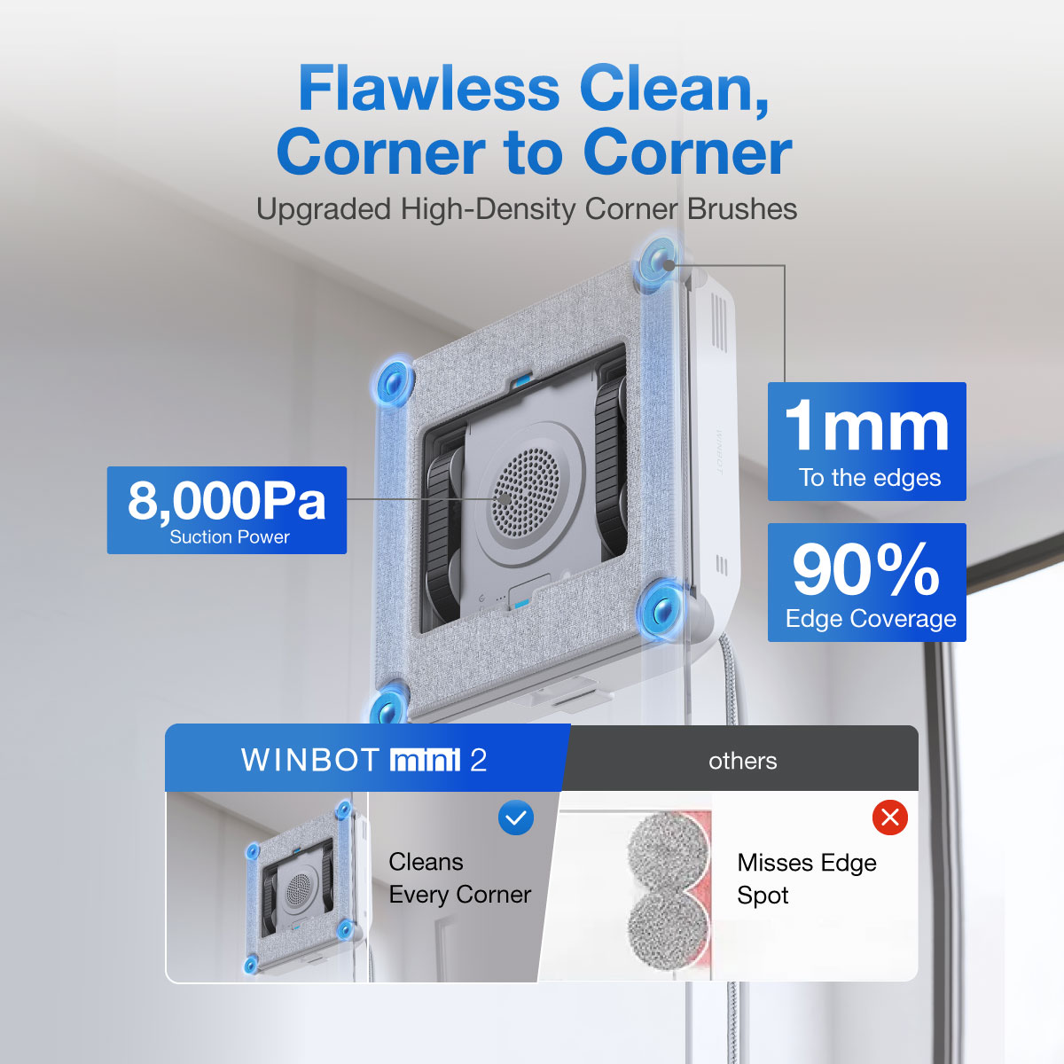 ECOVACS Winbot Mini 2 Window Robot Vacuum - Image 5